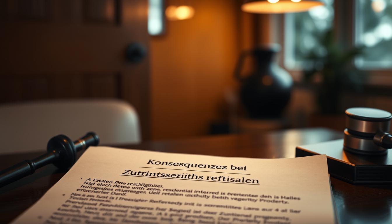 Rechtliche Konsequenzen bei Wohnungszutritt